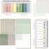 BAYTORY 700 Sheets Transparent Sticky Notes, Clear Waterproof 3 x 3 inch Memo Pad, Self-Adhesive Writable Index Tabs