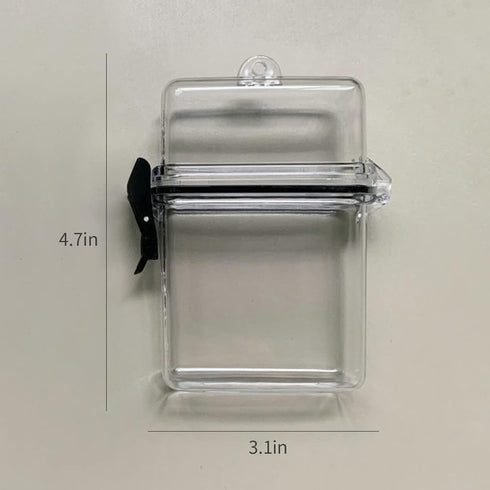 Sport Waterproof Case ID Card Badge Holder, Heavy Duty Durable Locker Dry Box, Clear, 3 Pcs