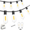 Adirxon 50 FT Outdoor String Lights with 27 Shatterproof Waterproof LED Edison Bulbs