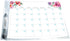 Dry Erase Monthly Calendar Planner Sticker Decal - Removable & Reusable with Magnetic Fine-Tip Marker (9 x 12 inches,