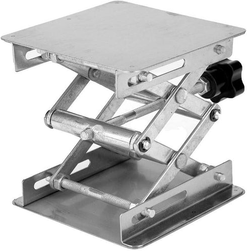 4" x 4" Stainless Steel Lab Jack Stand, Table Lift Laboratory Lifting Platforms, 10cm x 10cm