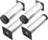 LBAawxe 4pcs Stainless Steel Cabinet Legs Adjustable Furniture Legs Round Support Feet for