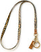 MNGARISTA Durable Neck Floral Key Lanyard for Women, ID Lanyards with Keyring and Clasp, Leopard for ID Badges