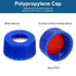PATIKIL 100 Pack Autosampler Vial 2ml, HPLC/GC Lab Clear Vials with Screw Cap Writing Patch Red PTFE & White Silicone