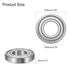 uxcell 4 Pcs 16004-2Z Deep Groove Ball Bearing, 20mm x 42mm x 8mm High Carbon Chrome Steel Z3 Double Rubber Sealed Bearing (ABEC1)