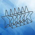 SUPVOX Iron Wire Star Shaped Bookend Desk Organizer Iron Art Display Easel Black Desktop Magazine Holder for Office