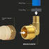 SUPPLY GIANT QYNM3410-5 PEX Barb X MIP 90 Degree Elbow Pipe Fitting, 3/4'' x 1, Brass, Pack of 5