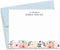 Modern Pink Paper Personalized Floral Stationery Set, Personalized stationary for Women, Your