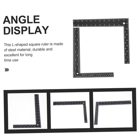 Measure Angles 2pcs Square Carpenter Tools, L-Shape Rulers for DIY Sewing Supplies