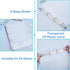SUPERFINDINGS 2PCS Clear A4 Notebook Binder, PVC Plastic Covers, 4 Rings, Loose Leaf Binder, 12.4x10.4x1.18inch