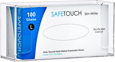 Amazing Abby Wall-Mounted Acrylic Glove Box Holder, Floating Glove Dispenser, Small Size