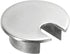 uxcell 1-3/8"(35mm) Zinc Alloy Desk Cable Hole Cover for Office Computer Wire Organizer, Brushed Silver