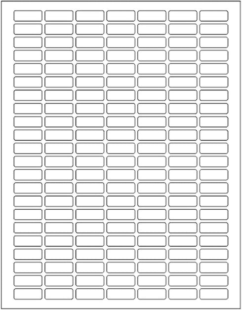 Small Sticky Labels, White Rectangular Labels 1" x 0.375 + Bonus Color Labels, 1660 Pack