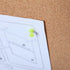 VIZ-PRO Cork Notice Board, 36 x 24 Inches with Silver Aluminium Frame