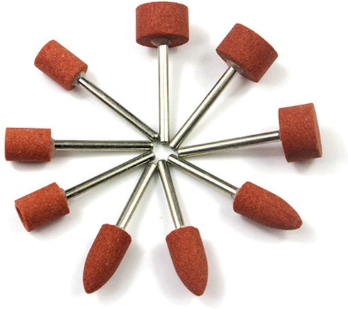 Carving Expert 9pcs Abrasive Mounted Stone for Dremel Rotary Tools Grinding Stone Wheel Head Accessories