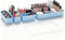 Jalopink Silicone Makeup Organizer Drawer Set with Clear Lid - Stackable Vanity &