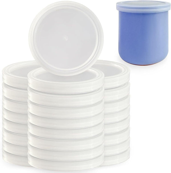 FOLIAGE For Yogurt Jar Lids for La Fermiere (24pcs) - Plastics Jar Lids