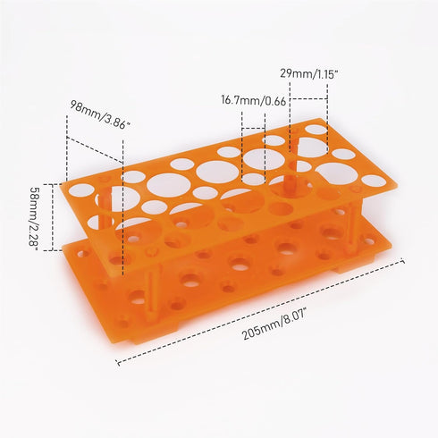 jiwu 28 pcs Centrifuge Tubes, 1/2 oz Test Tubes with Caps and Rack (10 * 50 ml and 18 * 15 ml)