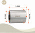 3 Pcs SS 304 Forging Nipple Cast Pipe, 3/8" NPT x 3/8" NPT Female Threaded, 50mm Pipe Fittings