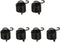 Angoily 6 Pcs Pneumatic Shovel Spring Air Fittings, Air Chisel Tool Set with Pneumatic Chisel Accessories
