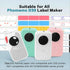 Phomemo D30 Labels Paper Refill, 3/8" x 1 1/8" (12mm x 30mm) 210 Labels/Roll Thermal Self-Adhesive Label Paper