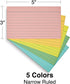 STAPLES 3 5 300/Pack Ruled X Index Cards, Assorted Pastel