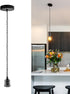 1-Light Mini Pendant Light Kit, Adjustable Pendant Lights Cord 4.92ft, Pearl Black