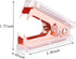 Desk Accessory Kit, Acrylic Stapler Set, Tape Dispenser, Staple Remover with 1000pcs 26/6 Staples, Rose Gold