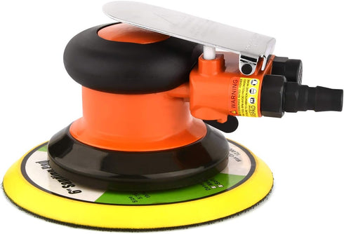 ZHONGAN 6" Pneumatic Air Random Orbital Sander - Heavy Duty Polishing Tool for Wood Working