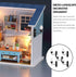 1 12 5pcs 1: 12 Yardwe Outdoor Wall Lights Outdoor Wall Lights Vintage DIY Miniature LED Light Lamp LED Sconces Scale