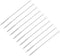 uxcell 10Pcs 8 Inch Straw Cleaner Brush, Stainless Steel Long Brush for Drinking Straw, Tube, Bottle, Cup, Clear