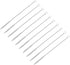 uxcell 10Pcs 8 Inch Straw Cleaner Brush, Stainless Steel Long Brush for Drinking Straw, Tube, Bottle, Cup, Clear