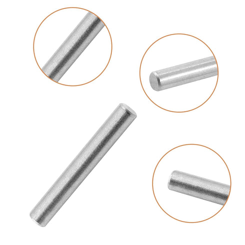 Qjaiune 10pcs 4x30mm Shelf Dowel Pins Stainless Steel Pegs, Bunk Bed Support Pins Rod Fasten Elements, Cabinet Dowel