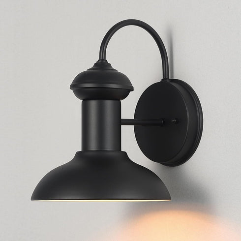 44862 1-Light GLOBE Electric Martes Outdoor Indoor Wall Sconce, Matte Black
