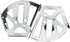 2pcs Hinges(3 Shoes Drawer Cabinet Hinges, Stainless Steel Turing Rack Replacement Fittings, Heavy Duty Wardrobes
