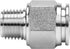 Push to Connect Fitting - 304 Stainless Steel Male Straight 1/2" Tube OD x 1/4" NPT