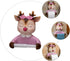 Levemolo Cartoon Wall-Mounted Toilet Paper Holder Bathroom Storage Rack Lovely Deer Design Decorative Tissue Roll Shelf