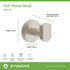 Symmons 353RH-STN Wall-Mounted Robe Hook in Satin Nickel