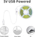 5V 320LED/m Dimmable (3000K, 6.56FT) COB LED Strip Light USB Tape LED Strip Light USB TV Backlight Flexible Under