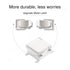 QILIPSU Hinged Cover Junction Box, 150x150x90mm, Stainless Steel Latch, IP67 Waterproof DIY Electrical Enclosure, Grey
