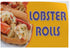 Sign Destination Lobster Rolls #1 Indoor Store Sign Vinyl Decal Sticker - 19.5inx48in,