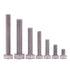 1/4-20 x 2-1/2" Hex Head Bolts Screws, 304 Stainless Steel, Fully Threaded, 8 PCS