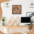 BENECREAT Square Castle Cork Board, 11.8x11.8inch Wall Mounted Bulletin Display Board with Black Frame for Brooch Pin