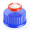 2pcs Blue Vented Screw Cap with 0.22um PTFE Syringe Filter, Liquid Culture Lid,Autoclavable, GL45 Thread