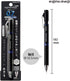 KOKUYO Mechanical Pencil, Enpitsu Sharp Type Mx Metal Grip, 0.7mm, Blue (PS-P502B-1P)