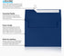 LUXPaper A7 Invitation Envelopes | Peel & Press | 5 1/4" x 7 1/4" | 80lb. Text | Navy Blue | 50 Qty