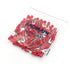 Baomain Red Insulated Fork Spade Wire Connector, Electrical Crimp Terminal 16-22AWG #8 USA Screw, 200PCS