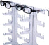 JoySee Acrylic Sunglasses Organizer, Eyeglasses Rack Display Holders, Water Clear Transparent