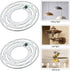 4Inches Universal Light Fixture Mounting Bracket, 8 Sets 4" Circle Mounting Bracket for Wall Light, Chandelier
