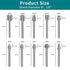 20PCS HSS Rotary Burr Set, Carving Bits and Engraving Router Bit Set for Woodworking and Drilling